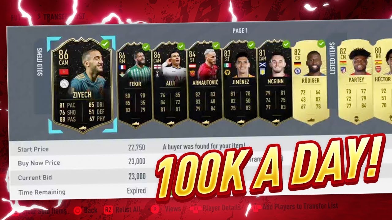 HOW TO MAKE 100K A DAY (FIFA 20 TRADING METHODS)