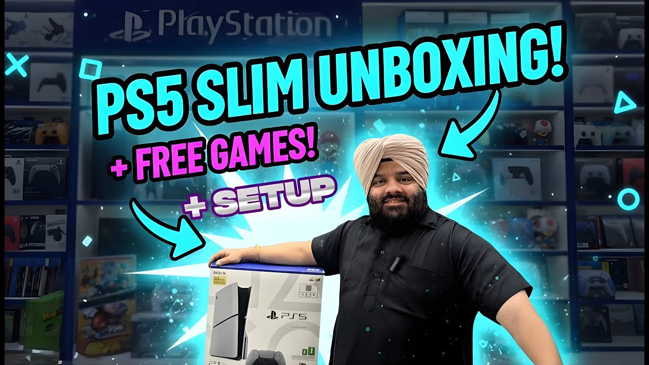 PS5 SLIM UNBOXING, COMPLETE SETUP & FREE GAMES GUIDE🎮