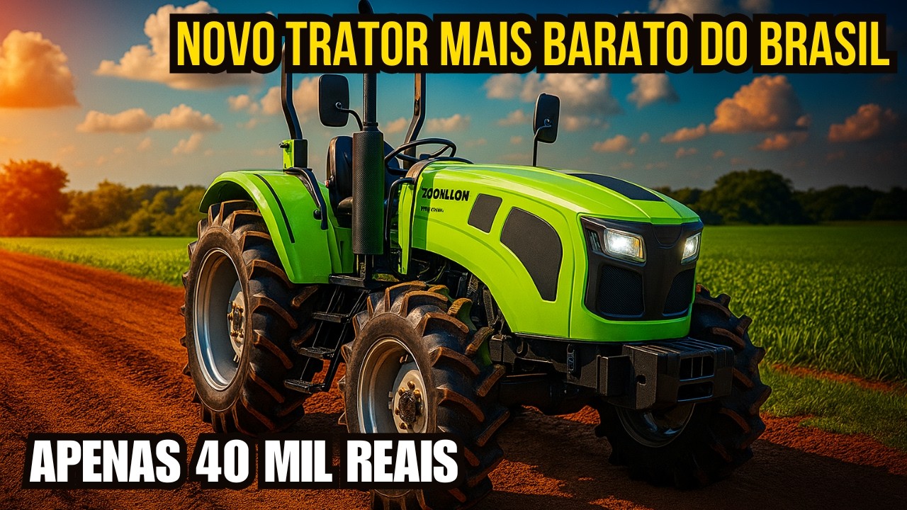 NOVO TRATOR CHIN&Ecirc;S CHEGA AO BRASIL COM PRE&Ccedil;O BAIXO, VAI REVOLUCIONAR AS PEQUENOS SITIOS E FAZENDAS
