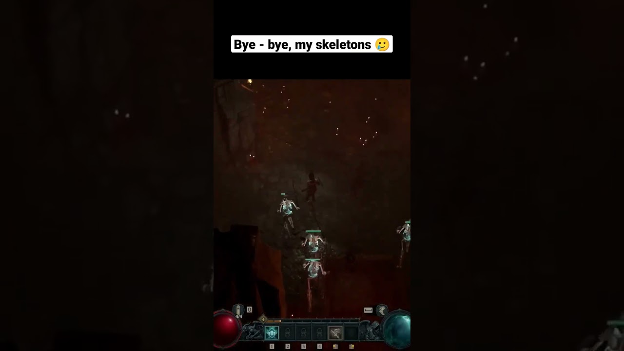 I guess, they did nerf Necromancers Skeletons 🥲 #diablo4 #serverslam