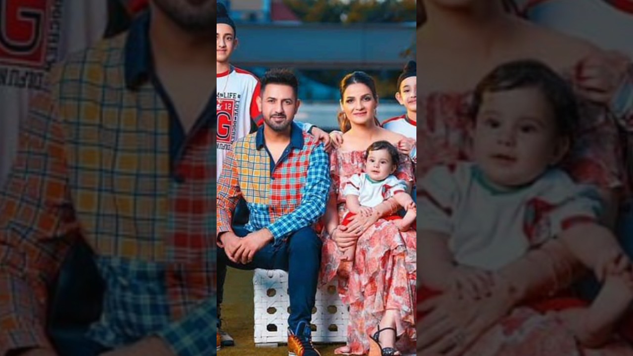 🎉Gippy Grewal 💞with wife❣️ and 🎉   kid's... - Picture N Cast Event Planner ...#Short
