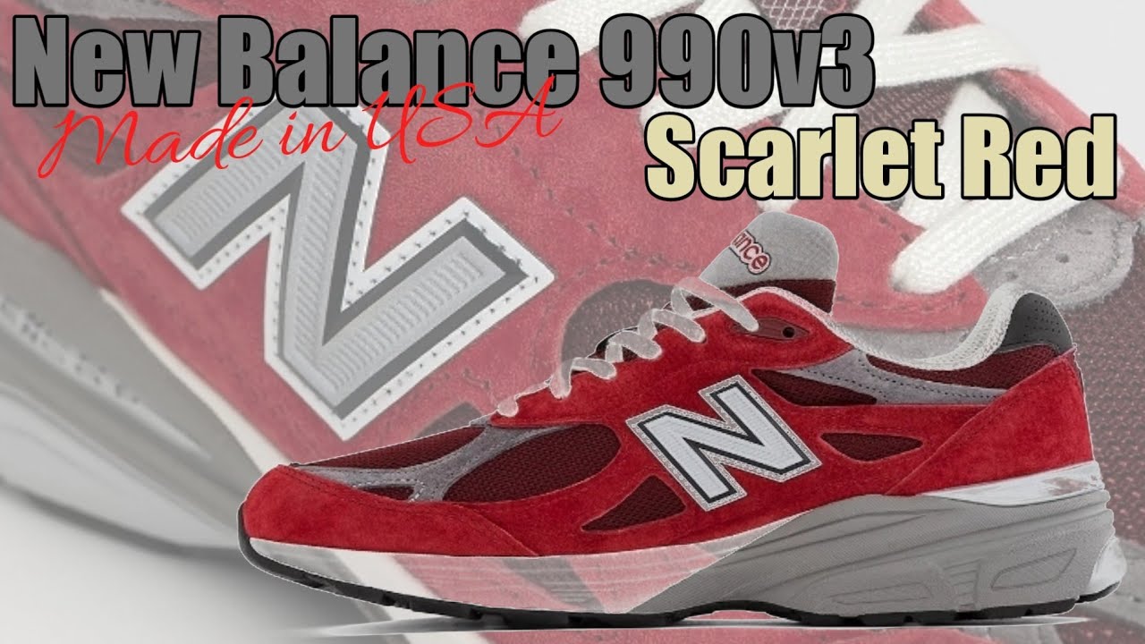 Teddy Santis X New Balance 990v3 Made In USA Scarlet Red