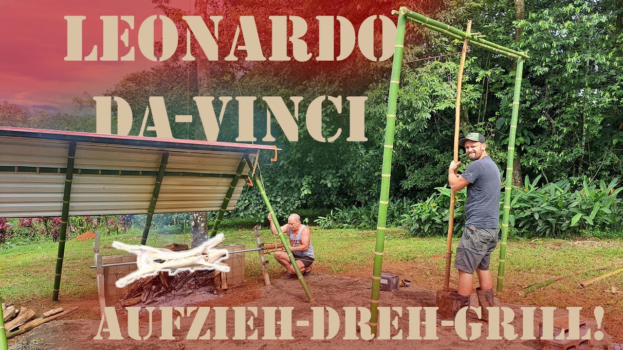 Davinci Uhrwerk Spanferkel Grill selber bauen | Silversterparty