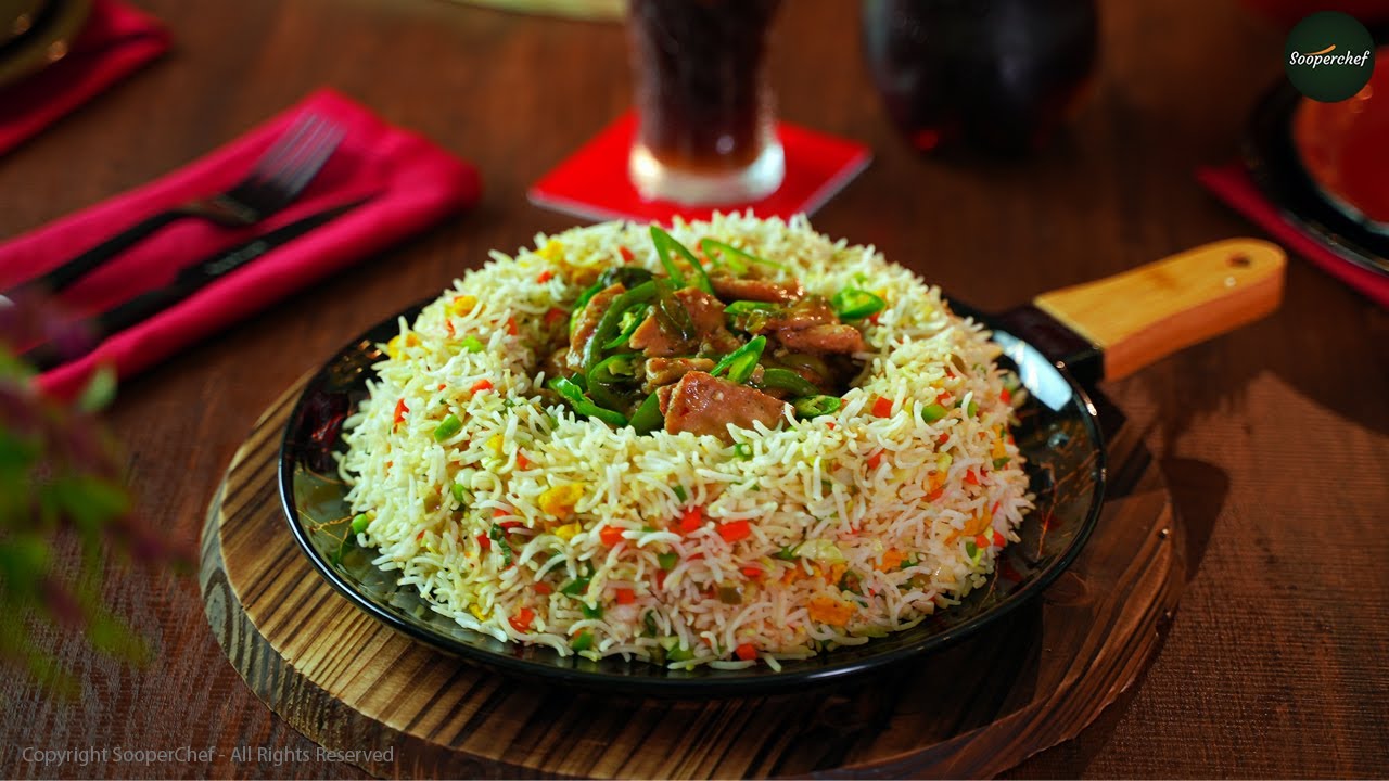 Chili Chicken With Egg Fried Rice Recipe By SooperChef