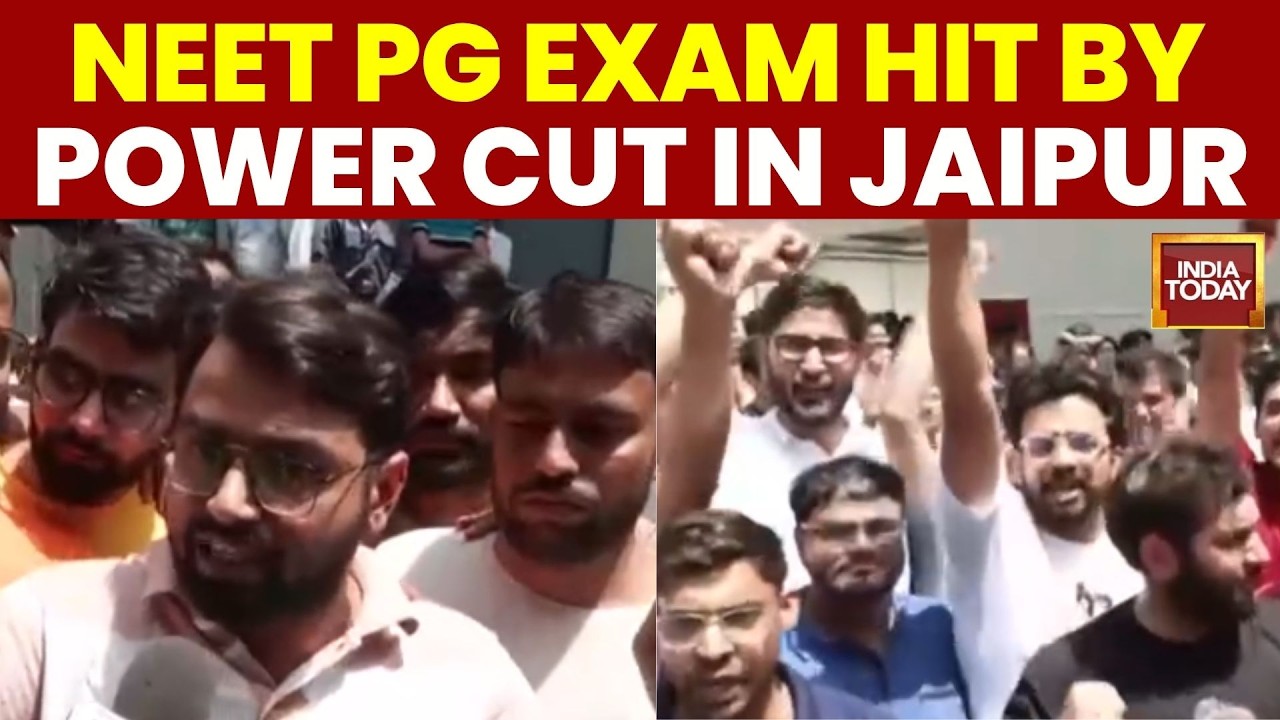 Power Failure Disrupts NEET PG Exam In Jaipur | Students Protest At Sitapura Centre | India Today