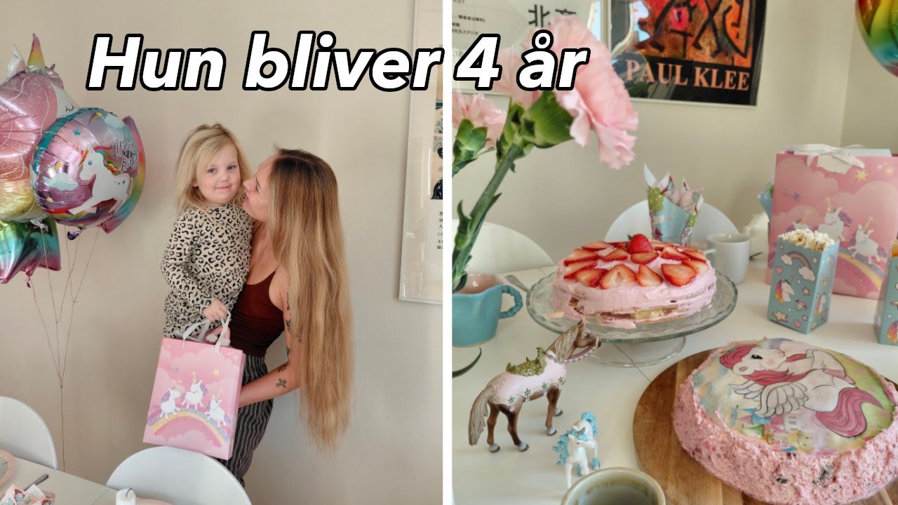 FØDSELSDAGSVLOG: vores ældste datter fylder 4 år