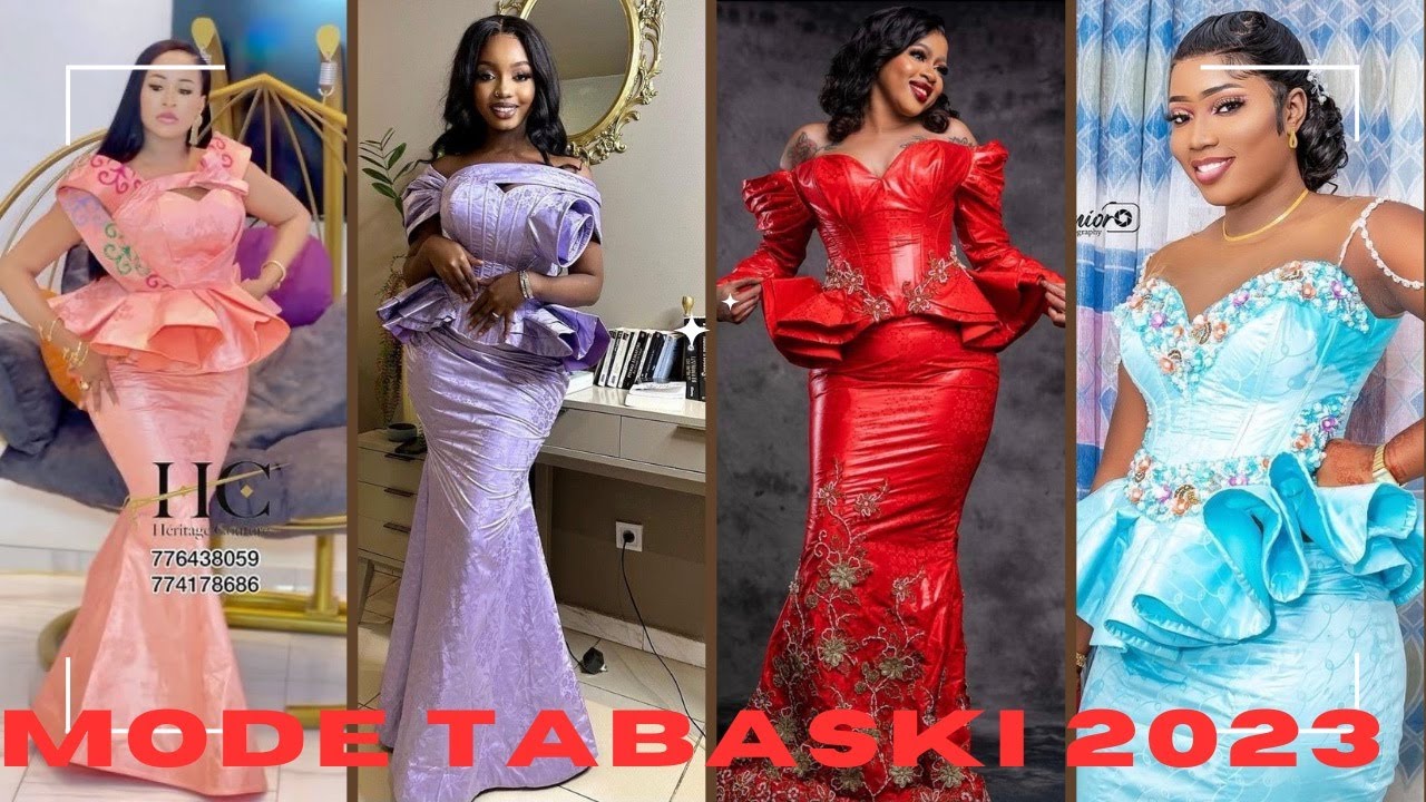 Mode tabaski 2023 TOP mod&egrave;le tallie basse bazin   WAW 😍👀