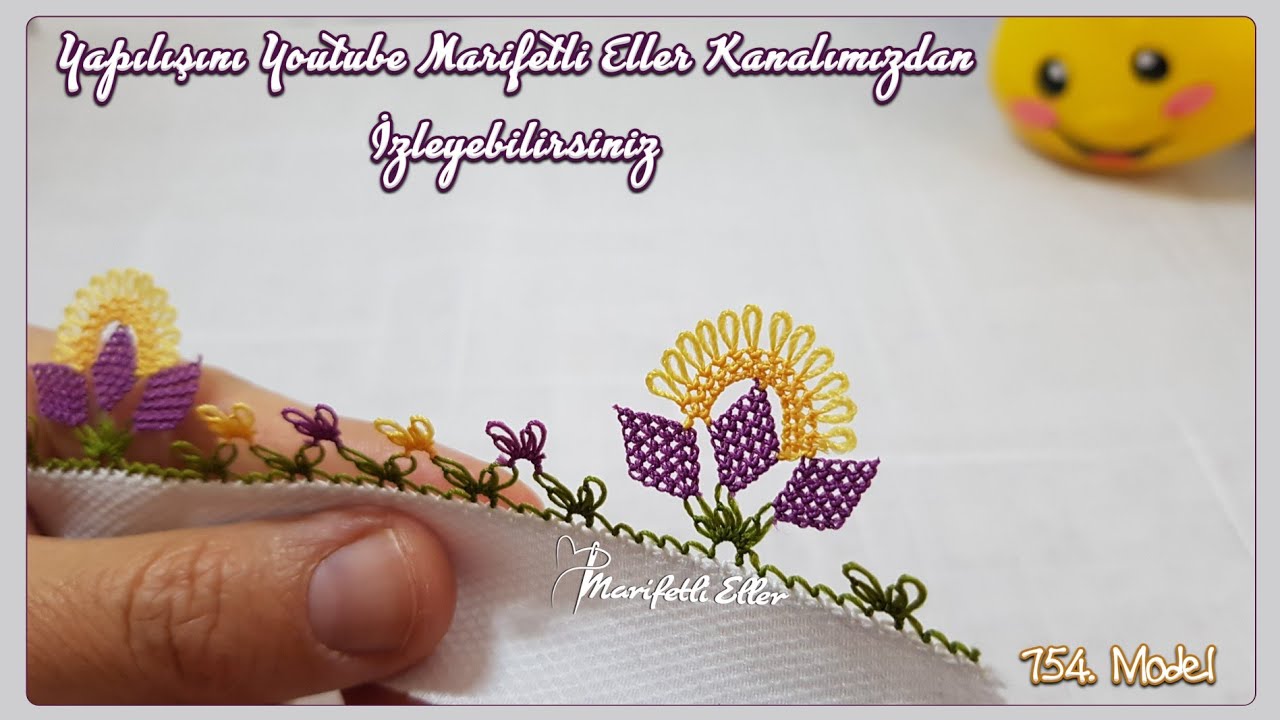 Yapılışı Çok Merak Edilen Harika Bir İğne Oyası Modeli | 754. Model