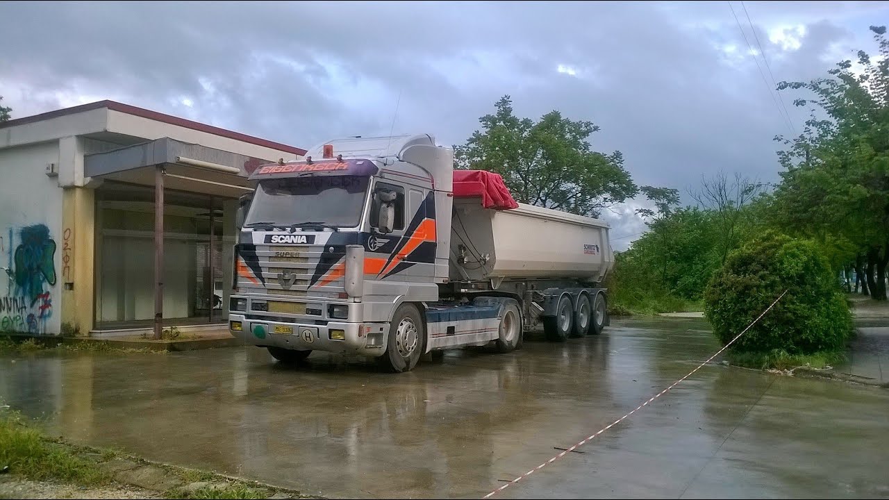 Scania 143 6?? Tsoumanis straight pipe sound