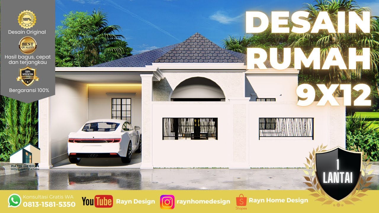 DESAIN RUMAH 9X12 [DEA LIVIA]