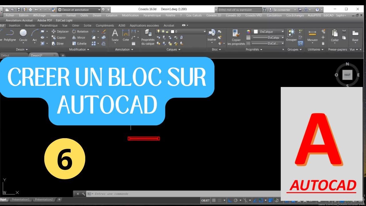 Comment créer des blocs sur AUTOCAD??