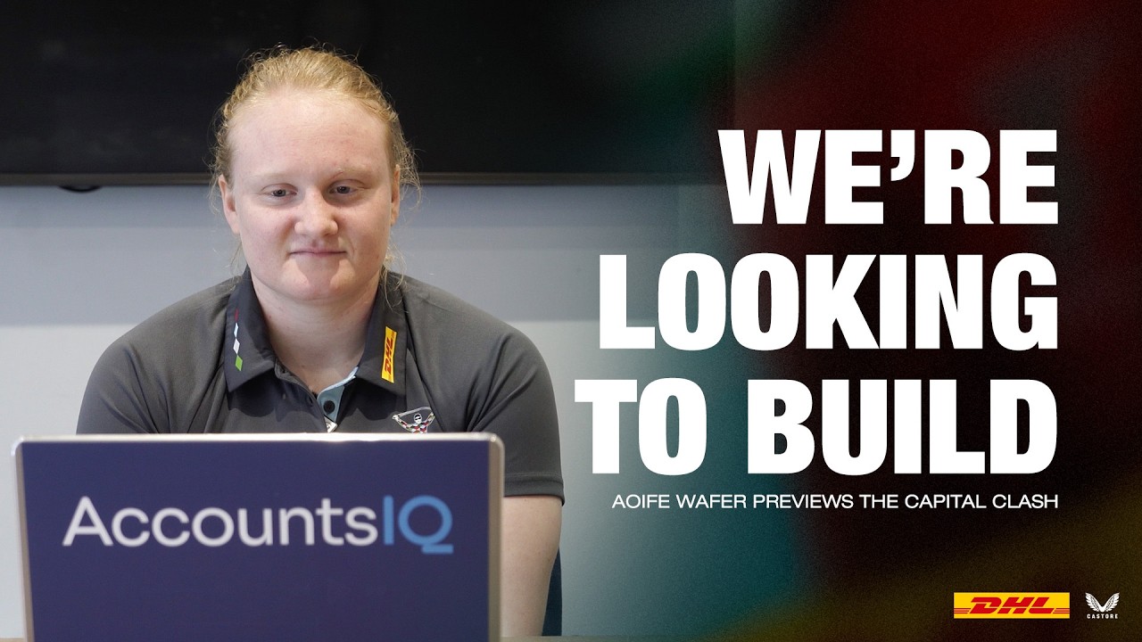Aoife Wafer speaks to the press ahead of The Capital Clash