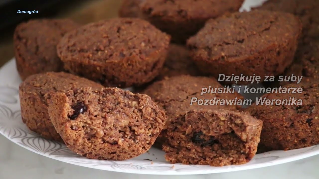 Muffiny babeczki bakaliowe bez glutenu naturalnie słodzone