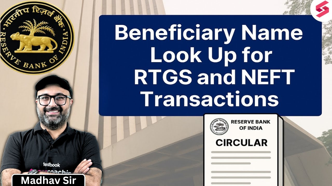 Beneficiary Name Look Up For RTGS And NEFT | RBI Circular For PPB Paper in JAIIB 202 | Madhav Sir
