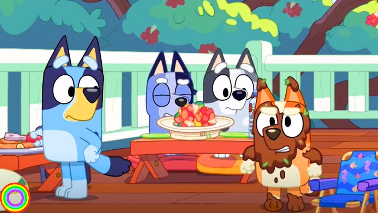 Bluey Disney Junior ABC Kids |  BBQ Toys | Toddler dressed Blippi | min min playtime