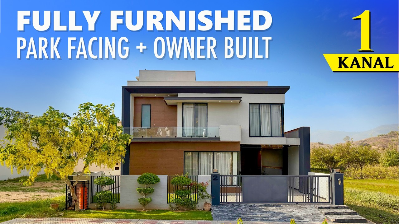Fully Furnished Park Facing 1 Kanal Owner Built House for Sale in DHA Islamabad | Luxury Home Tour