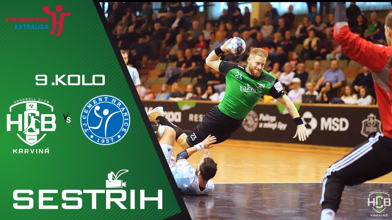 SESTŘIH: HCB KARVINÁ - CEMENT HRANICE 29:24 | 9.KOLO | STRABAG RAIL EXTRALIGA