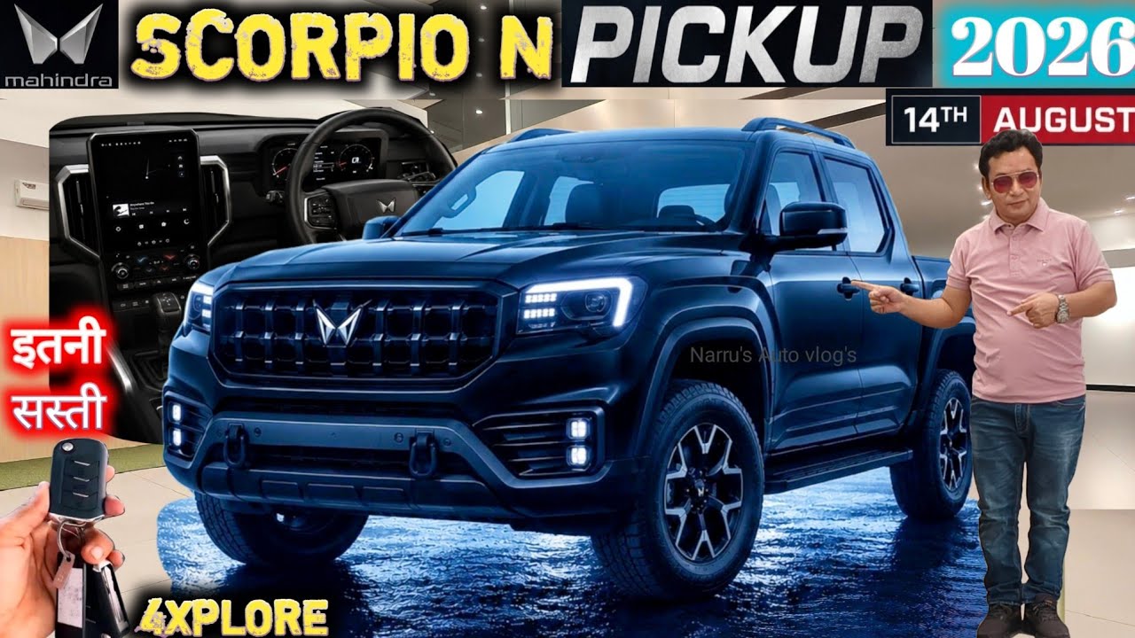 लो आ गई 🤗 MAHINDRA SCORPIO N PICKUP TRUCK ✅ SCORPIO N PICKUP TRUCK 2026 LAUNCH @NarrusAutovlogs 