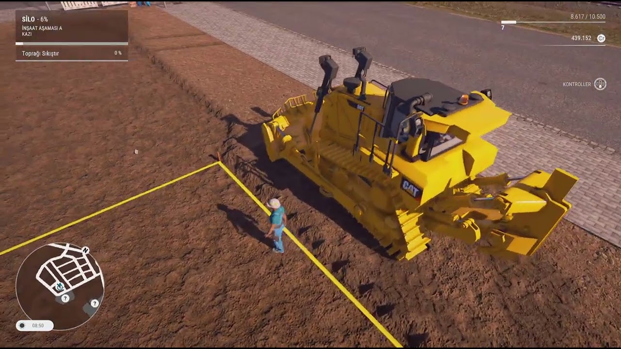 Construction Simulator PS5 – Bölüm 14 | Silo İnşaatına Başlıyoruz 🏗️