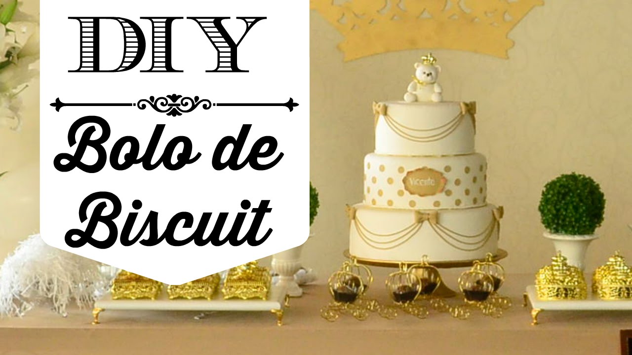 Como fazer bolo fake de biscuit!