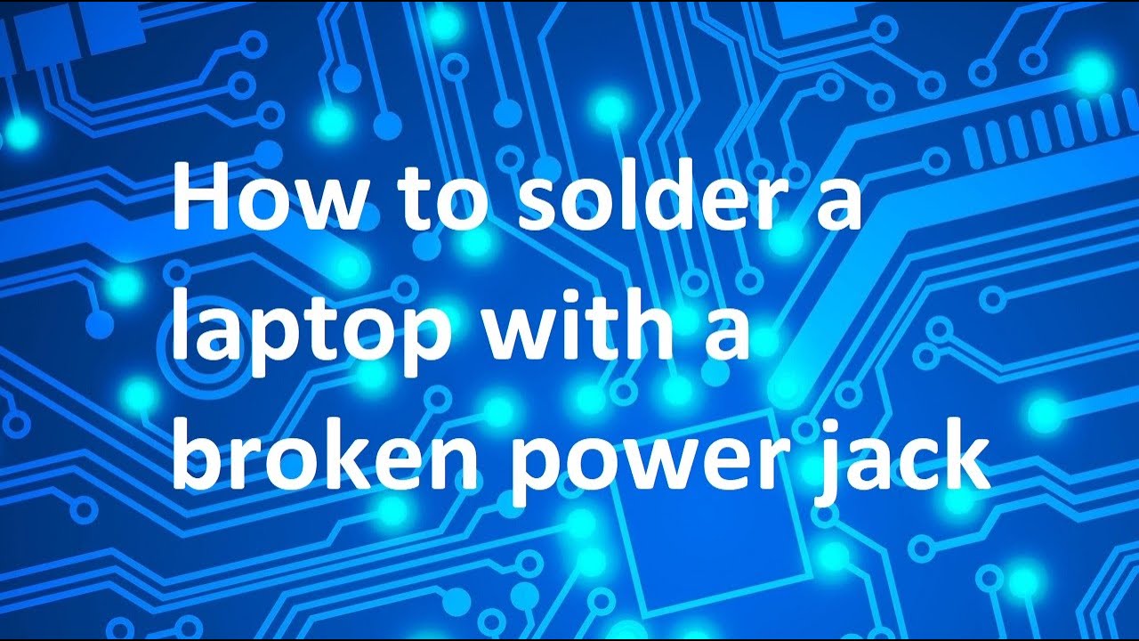 Laptop DC Jack Repair/Replacement (How to De-solder/Solder New Plug)