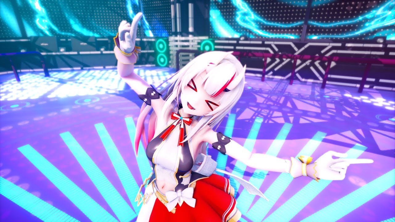 [MMD 4K] Nakiri Ayame | 百鬼あやめ - Catch the wave