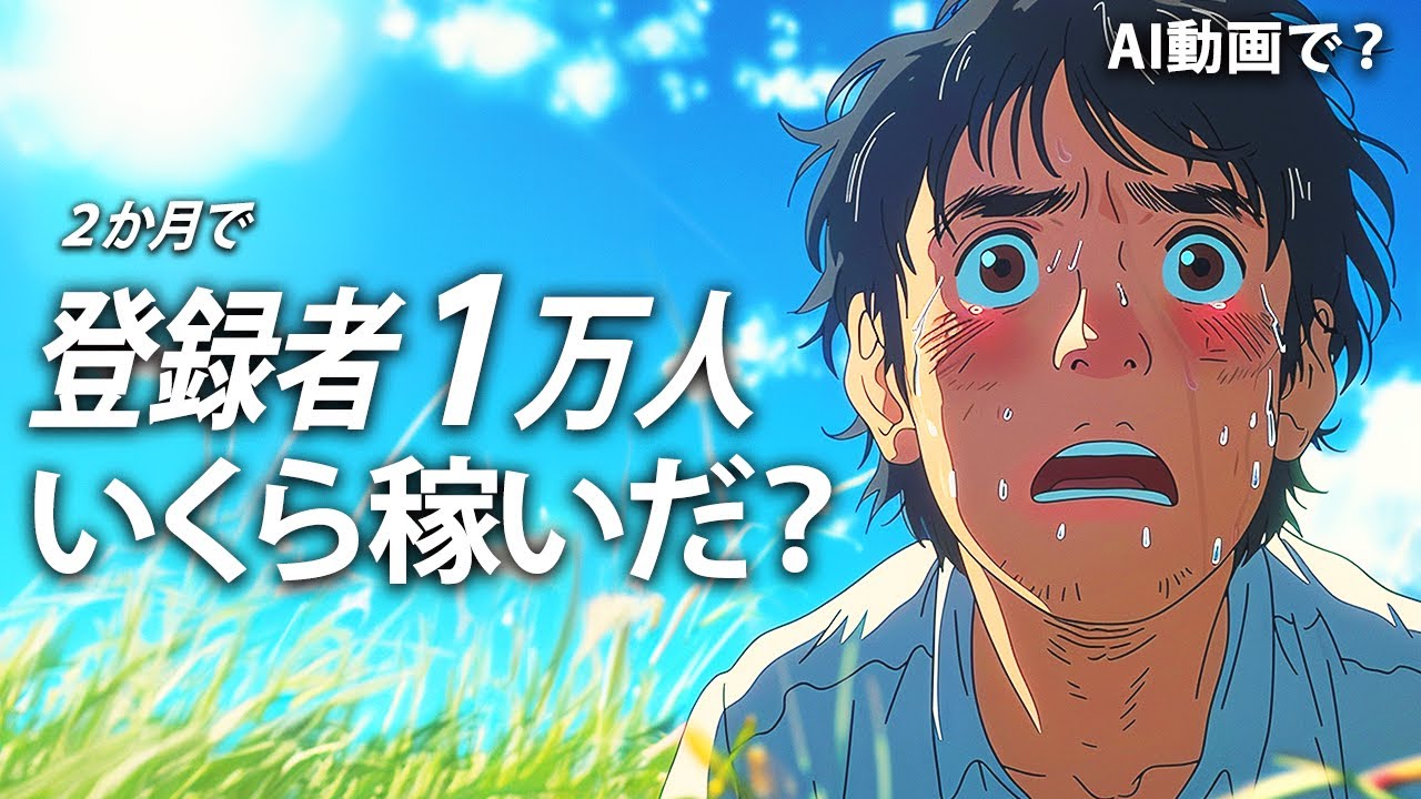 【Youtube収益公開】登録者0人〜1万人の収益と伸ばし方を公開 (2ヶ月で＋1万人）