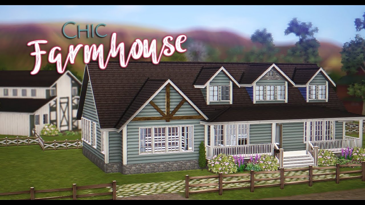 CHIC FARMHOUSE // SIMS 3 Speedbuild