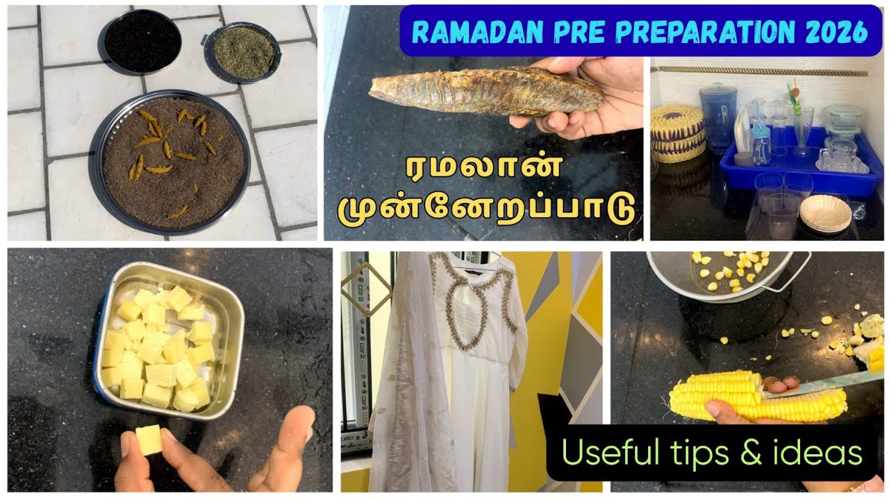 Ramadan🌙2026pre preparation vlog tamil| time saving tips& ideas for ramzan|Homemade masala prepared 