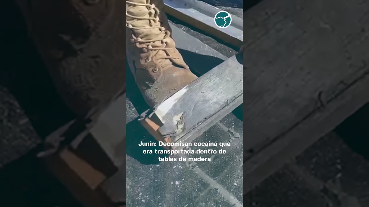 #Junin | Decomisan coca&iacute;na que era escondida en tablas de madera