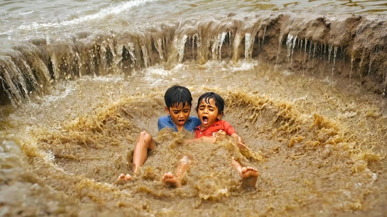 The Day the River Tried to Take Them/A Story of Courage & Friendship Against Nature 