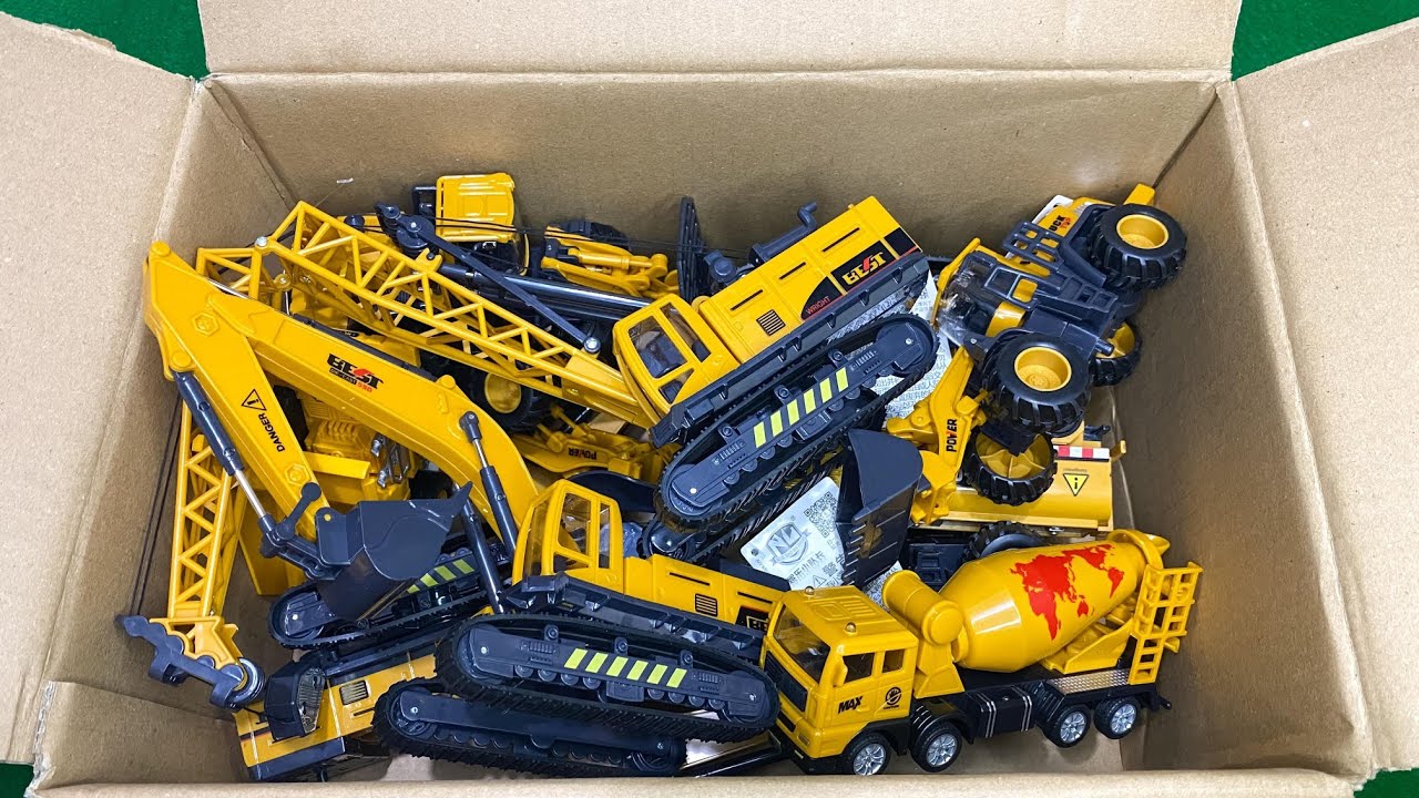 RC TRACTORS, MEGA RC TRUCKS, RC MACHINES COLLECTION!! EXCAVATOR LESU ET30H, KABOLITE K350-200 DIGGER