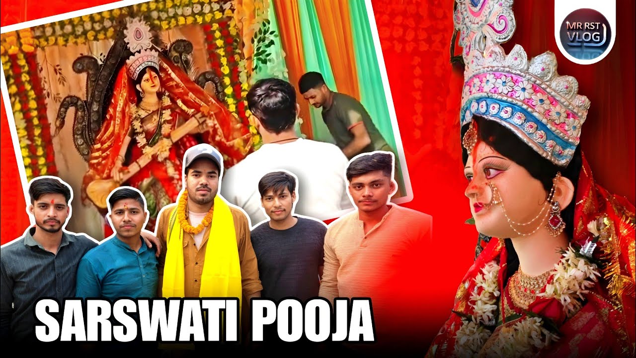 DECORATION OF SARASWATI POOJA 😱?RST VLOG | #youtube #pooja #saraswati #begusarai #youtubevideo 