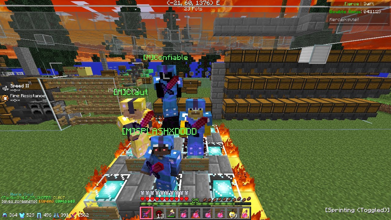 WINNING THE DRAGON EVENT & WINNING A 4V7 FT AZURA (MINECRAFT HCF)