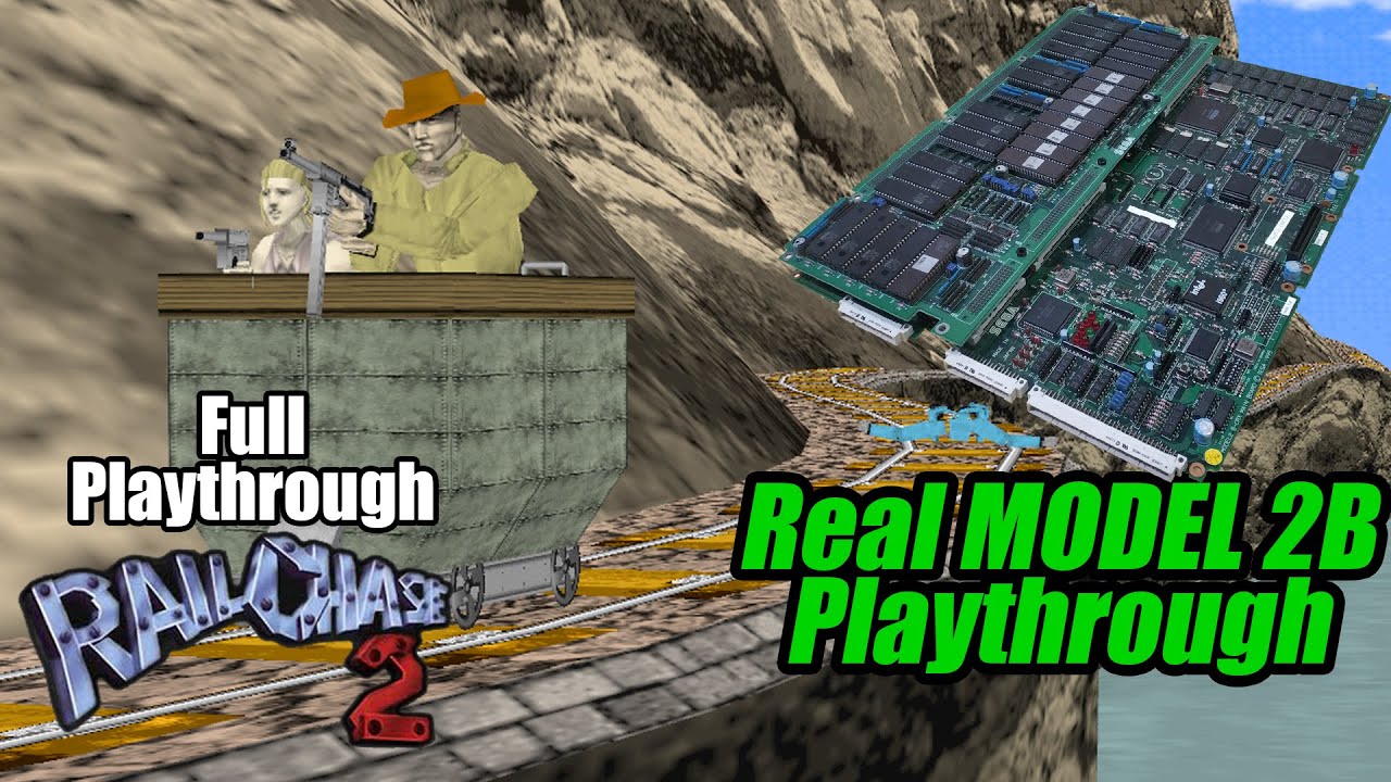 SEGA Rail Chase 2 - Real MODEL 2 B-CRX - Full Playthrough