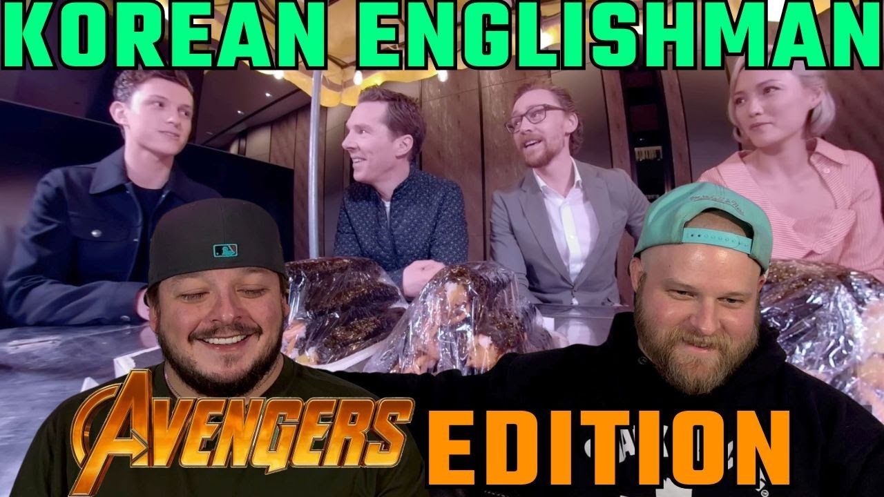 The AVENGERS TRY KOREAN FOOD | Korean Englishman Reaction