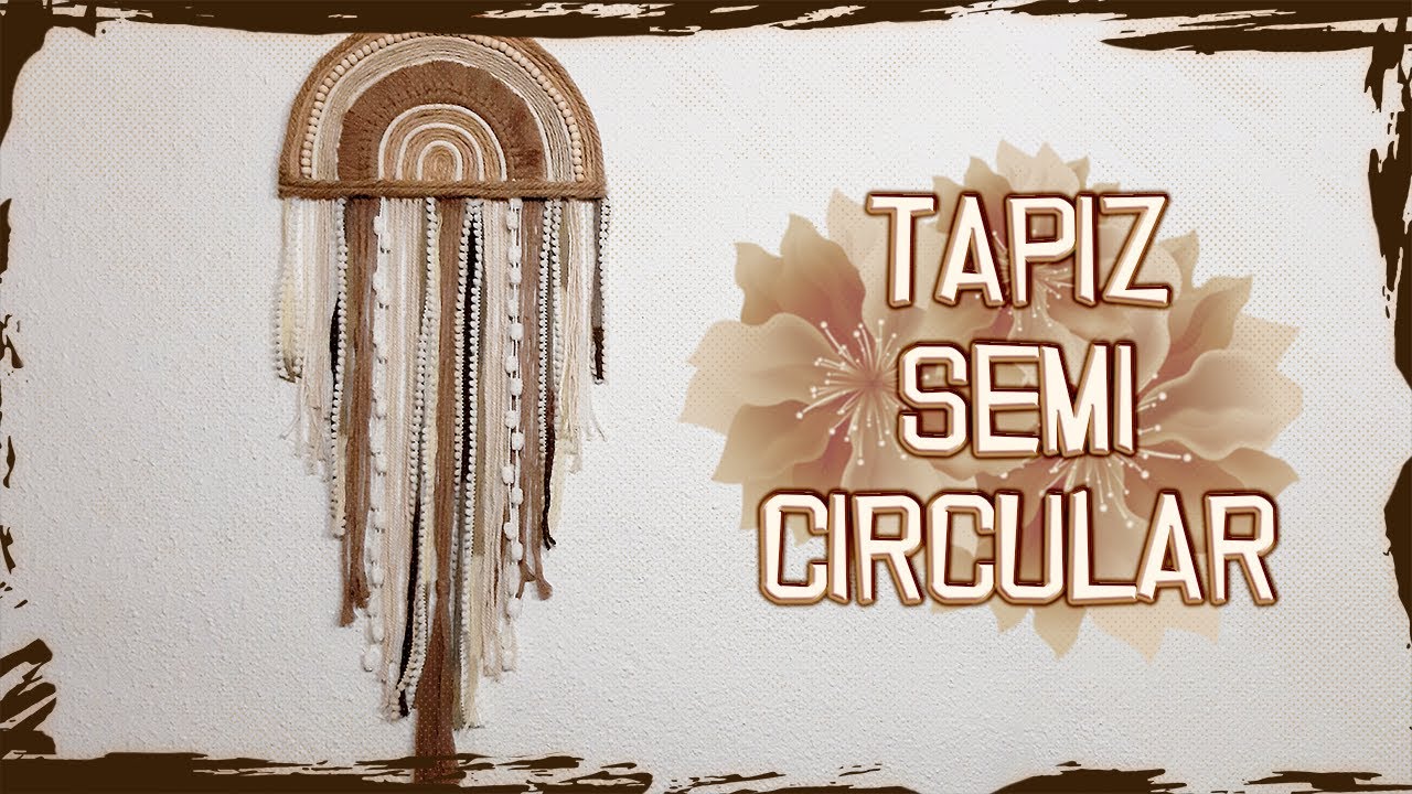 Tapiz Semicircular con Flecos Estilo BOHO