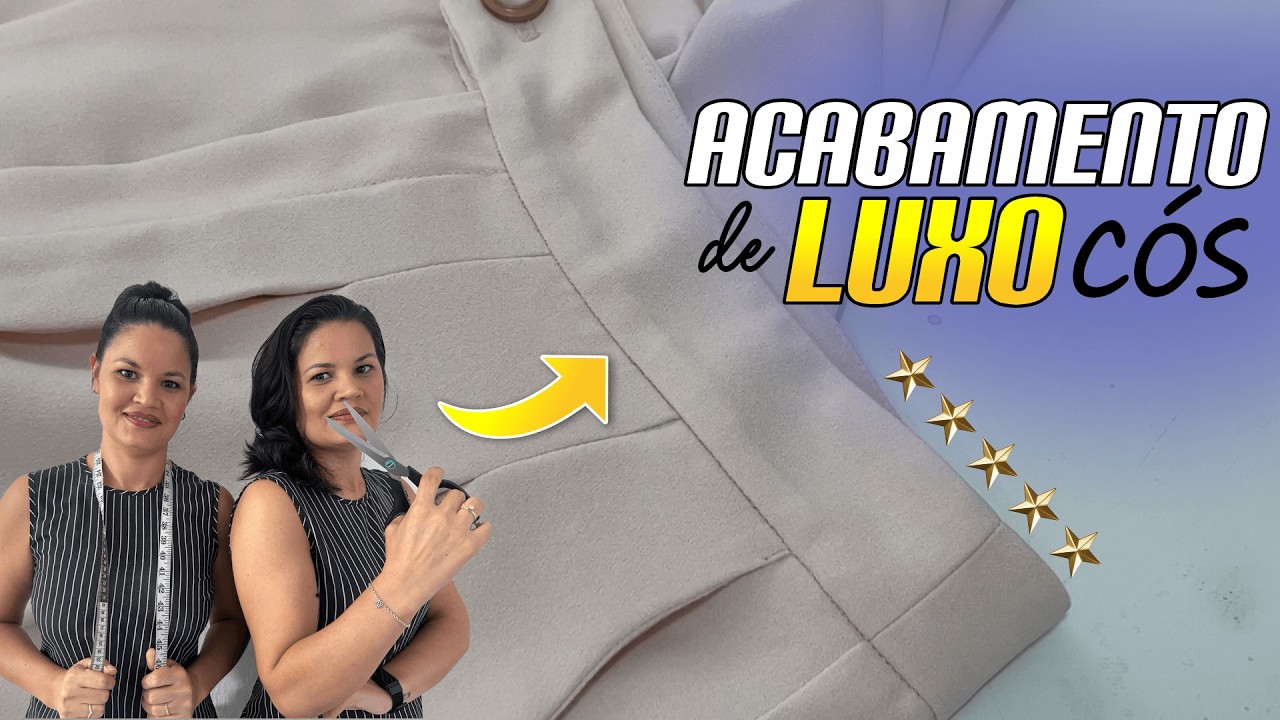 Costura Embutida em C&oacute;s de Cal&ccedil;a Social (FICA INVIS&Iacute;VEL E PROFISSIONAL) Acabamento Costureira VIP