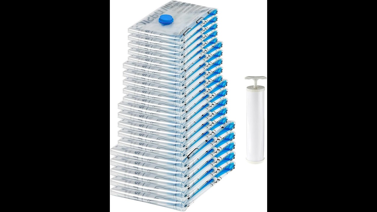 Instant Space Savings 😄🧳 Vacuum Storage Bags for Bedding & Clothes Review