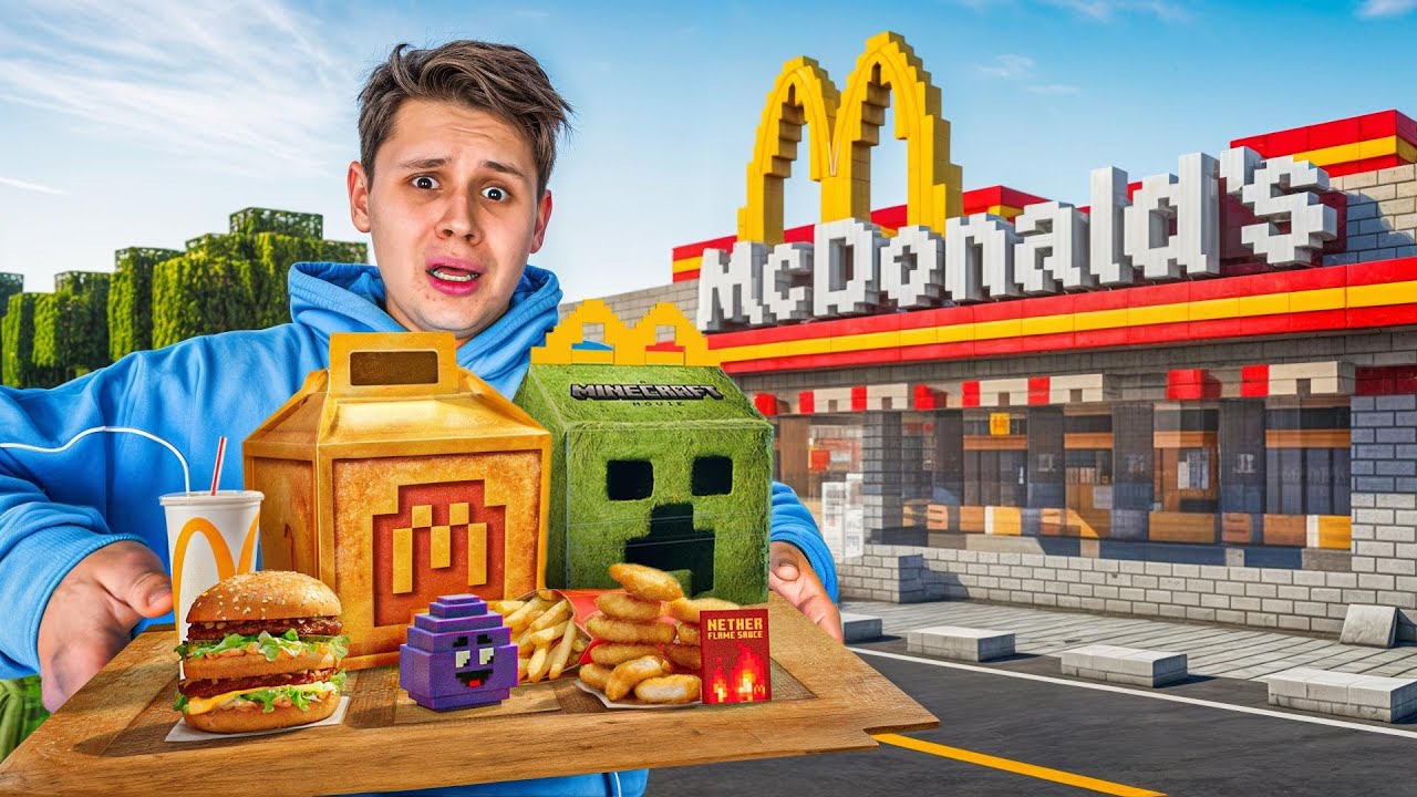 Mcdonalds bringt VERRÜCKTES MENÜ RAUS! - Mcdonalds MINECRAFT MENÜ TESTEN