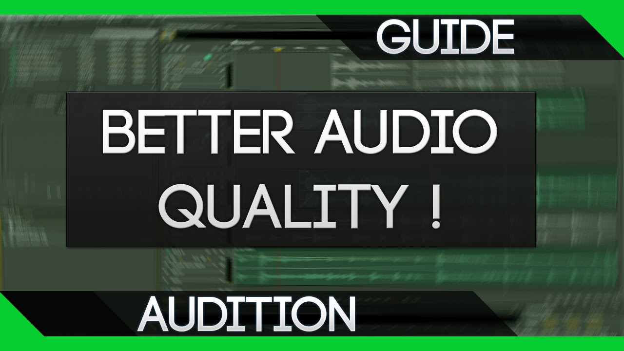 [Guide] Improve microphone quality with Adobe Audition !