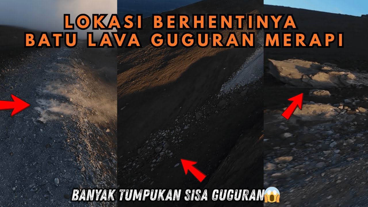 Akhirnya Terungkap! disini Lokasi Berhentinya Guguran Lava Merapi 😱😱😱update merapi 2 februari 2026