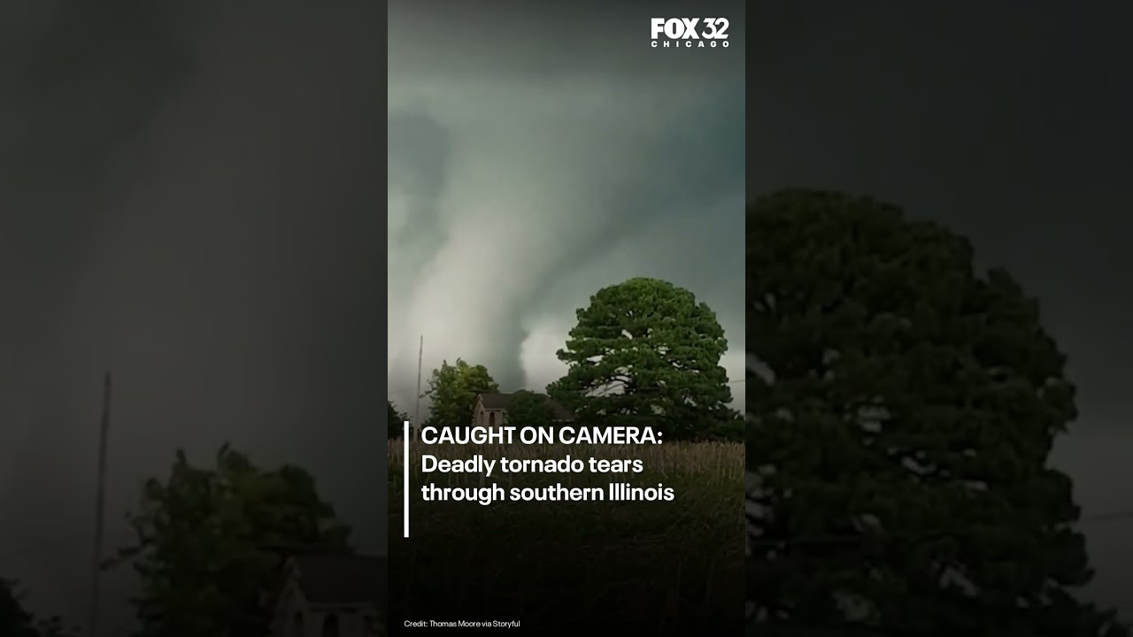 CAUGHT ON CAMERA: Deadly tornado tears through southern Illinois