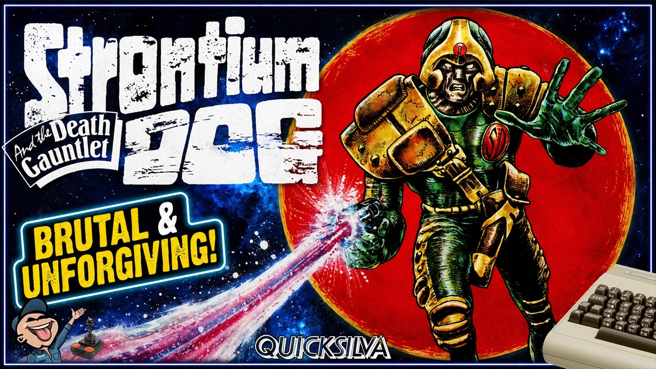 STRONTIUM DOG AND THE DEATH GAUNTLET – Commodore 64 (1984) | Quicksilva's 2000AD Sci-Fi Shooter