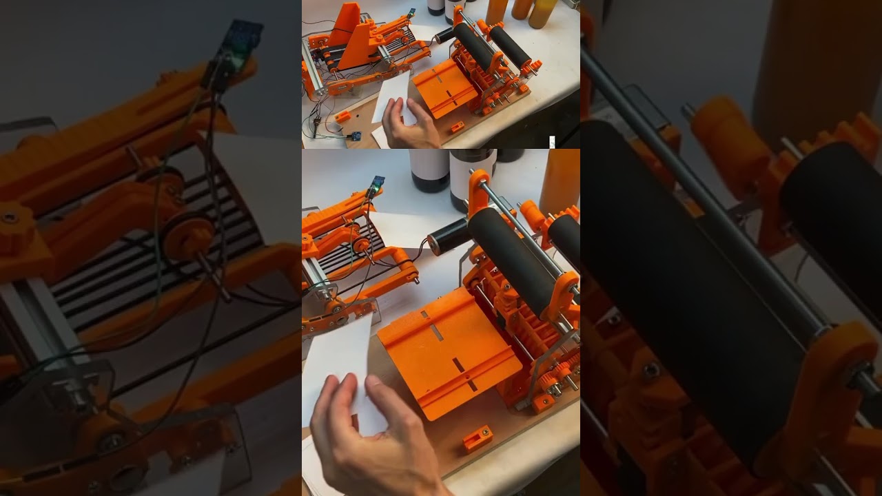 3D printed Bottle Labeler 