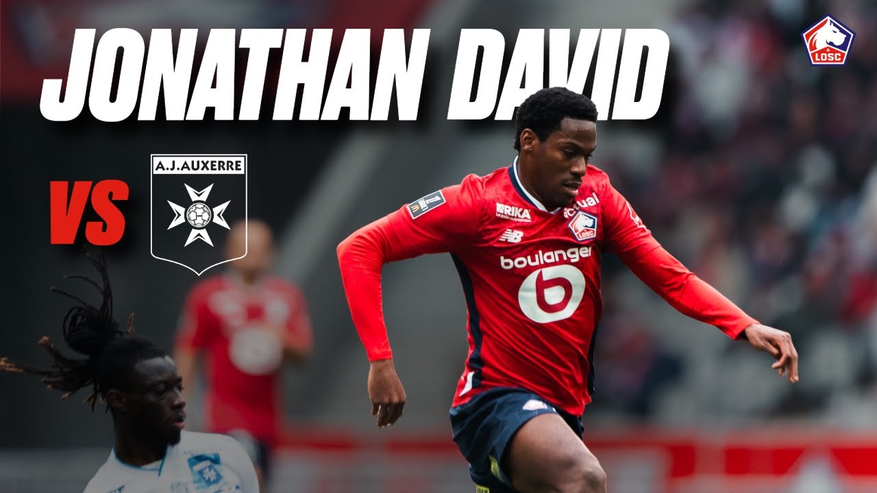 La performance de Jonathan David, auteur d'un doublé contre l'AJA 🇨🇦💪