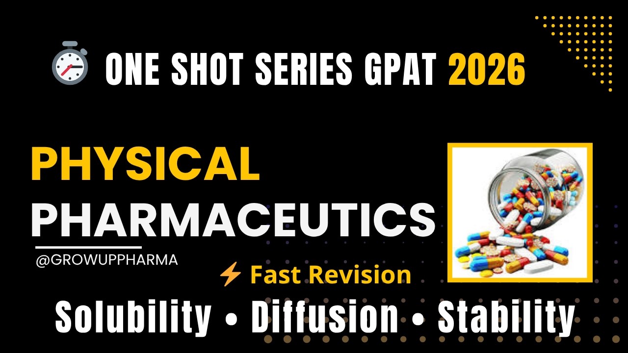 Physical Pharmaceutics Complete Crash Course | GPAT & NIPER 2026 Preparation in One Video