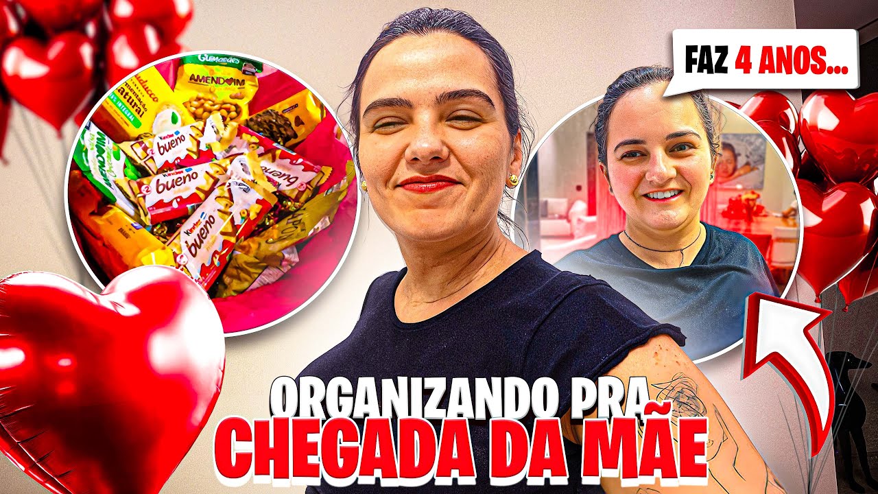 ORGANIZANDO A CASA PRA RECEBER A MINHA M&Atilde;E! 😍
