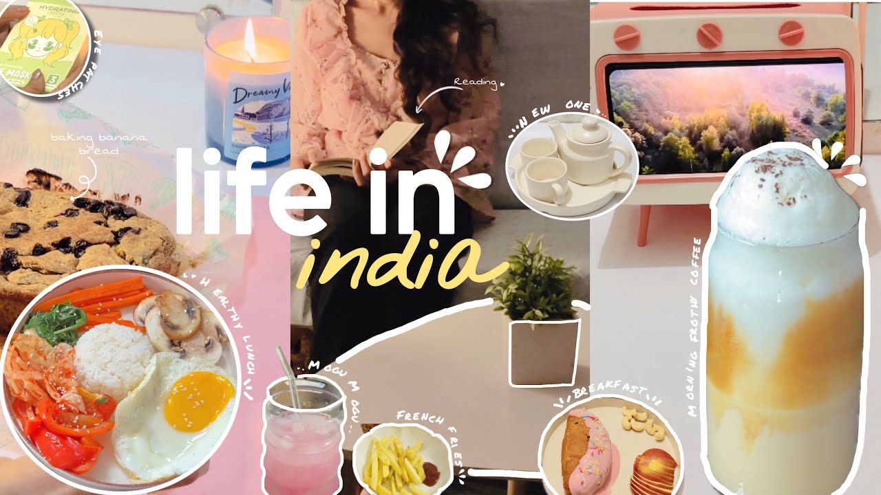 A peaceful day in my life 🌸| living alone in India | baking,selfcare n more 🍂