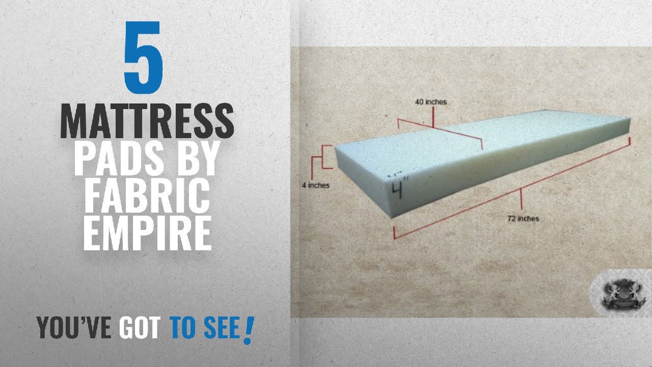 Top 10 Fabric Empire Mattress Pads [2018]: Medium Density 4